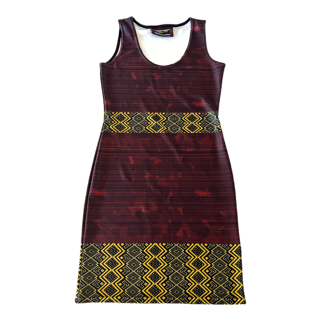 Yegna - Burgundy Fitted Dress